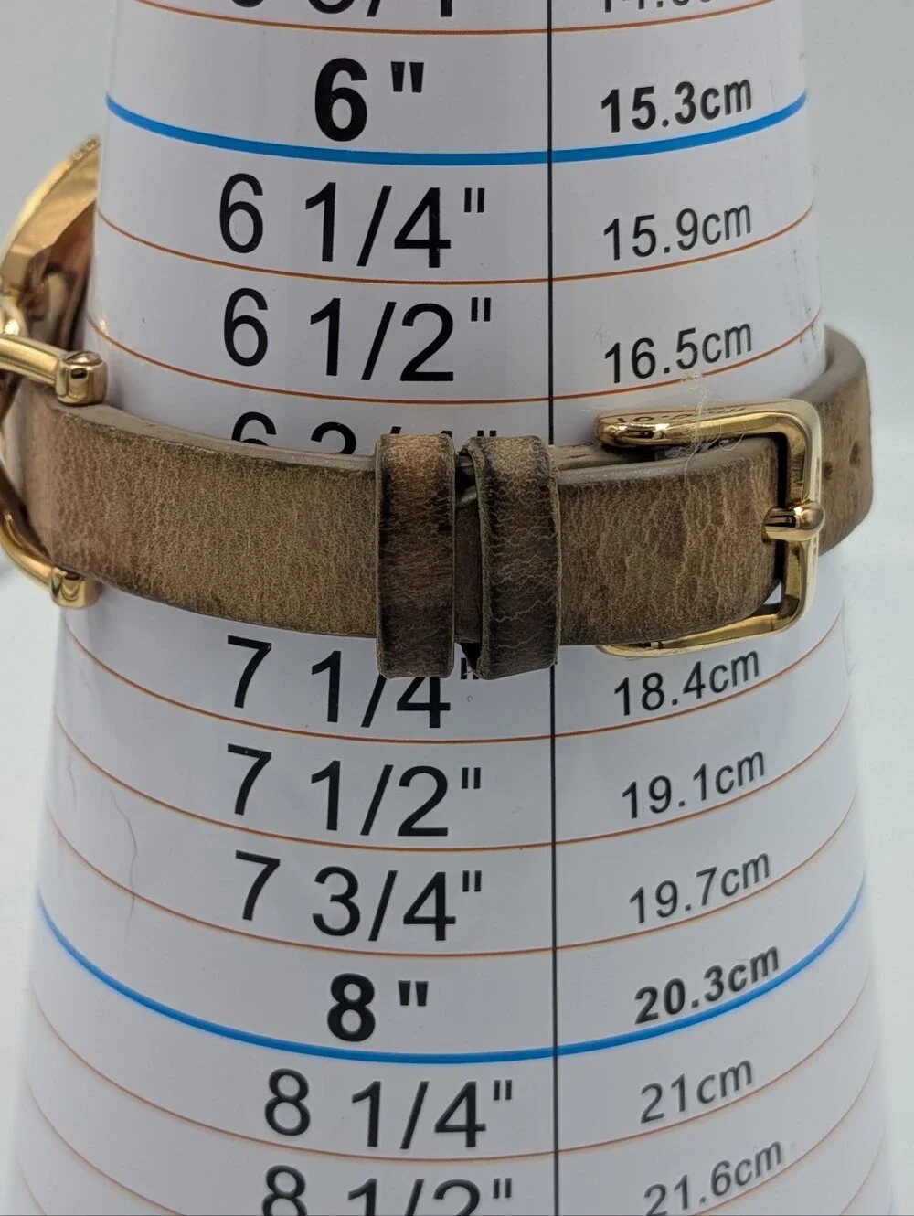 Fossil Watch Riley Women's Beige Gold Crystal Bezel Analog Dial Quartz Wristwatc